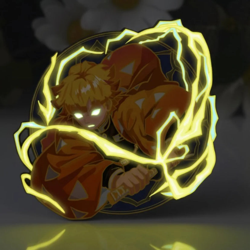 Thunder Breathing Glow-in-Dark Enamel Pin