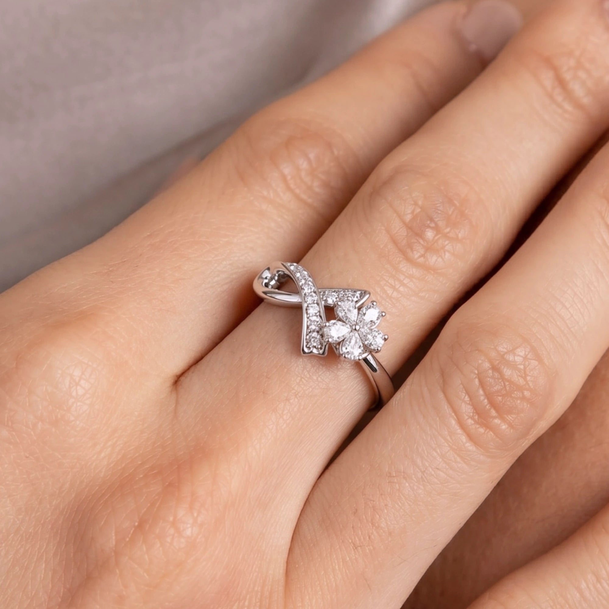 Ribbon Flower Ring