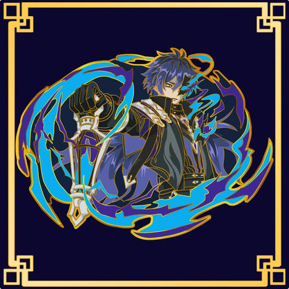 Flins Glow-in-Dark Enamel Pin