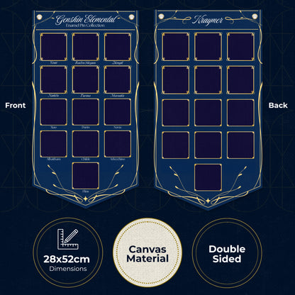 Genshin Enamel Pin Display Banner