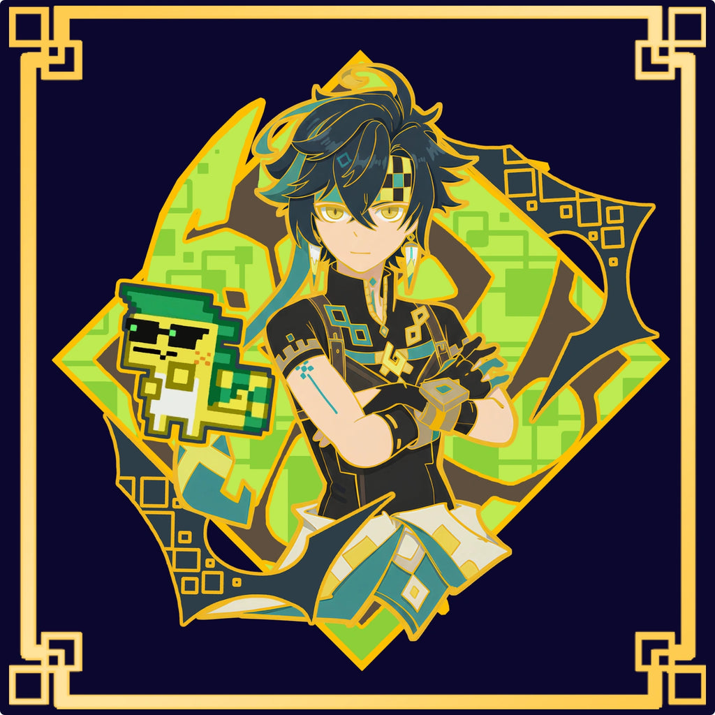 Kinich Glow-in-Dark Enamel Pin