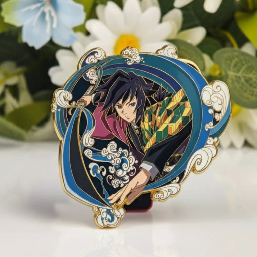 Water Hashira Glow-in-Dark Enamel Pin
