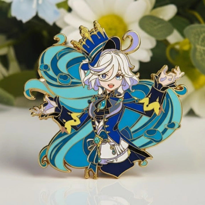 Furina Verdict Glow in the Dark Enamel Pin