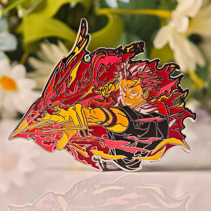Sukuna Glow-in-Dark Enamel Pin