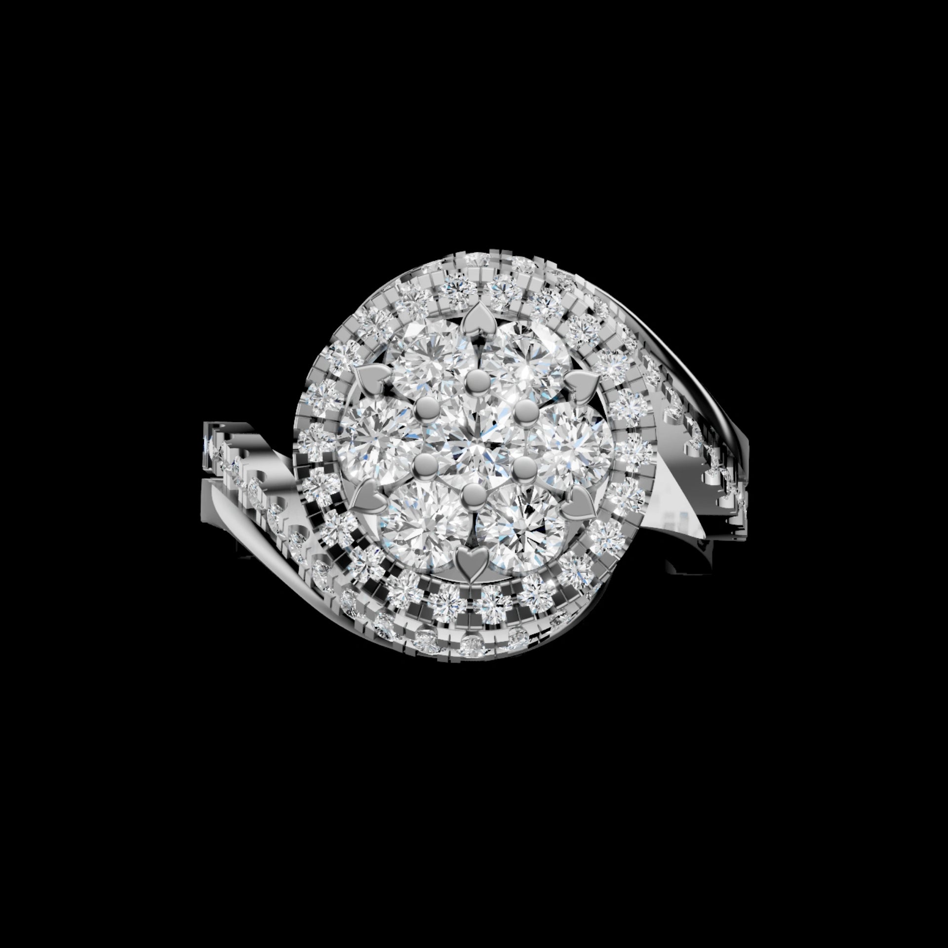 "You are Strong" Flower Ring