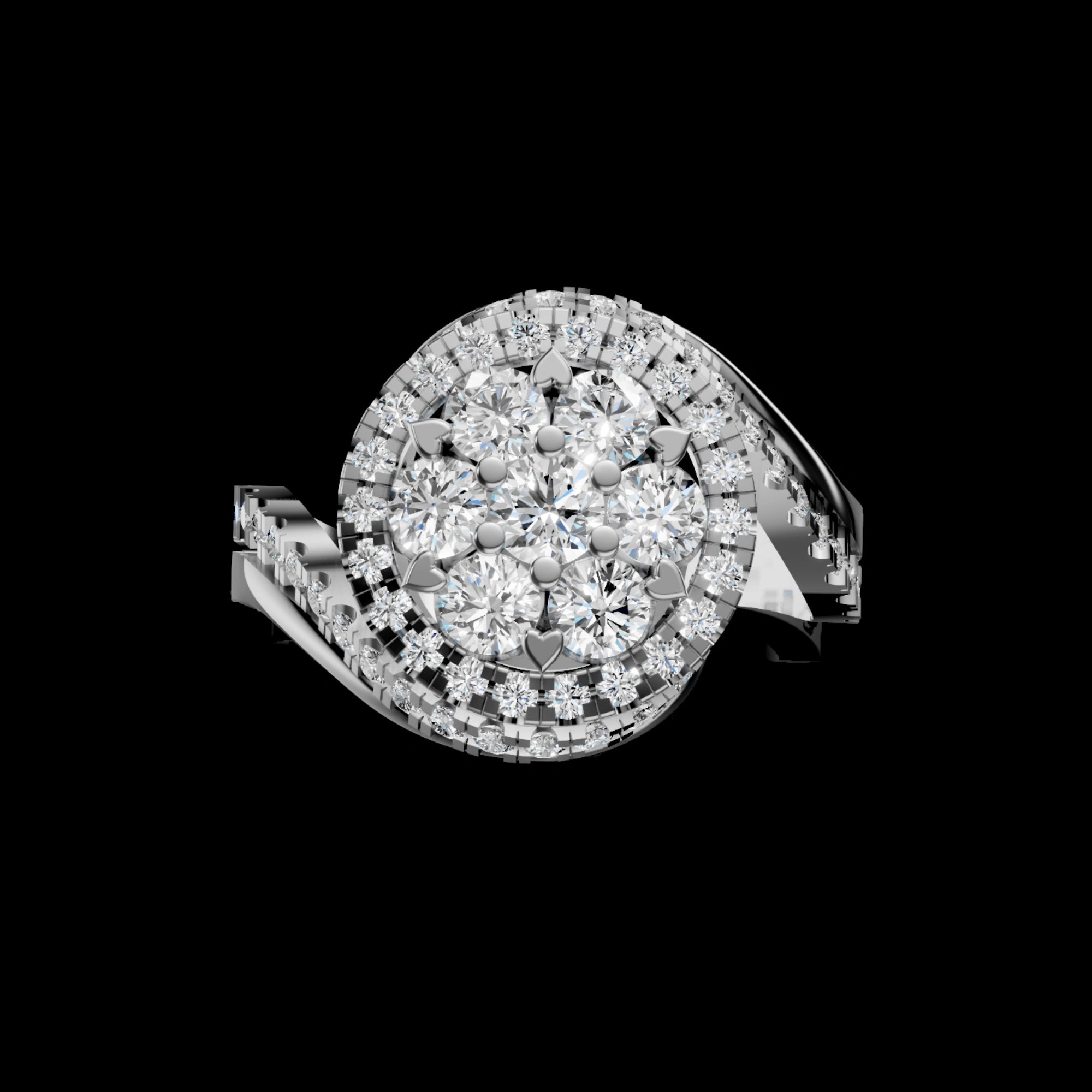 "You are Strong" Flower Ring