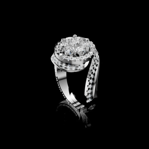 "You are Strong" Flower Ring