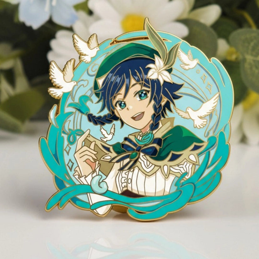Venti Glow-in-Dark Enamel Pin