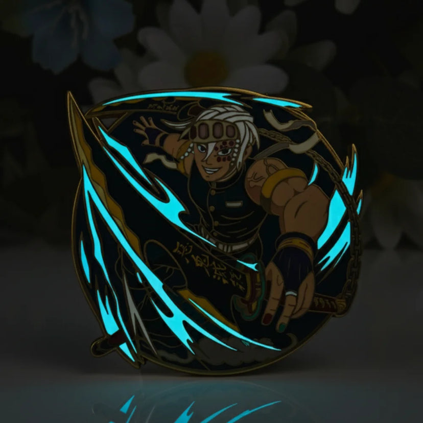 Sound Hashira Glow-in-Dark Enamel Pin