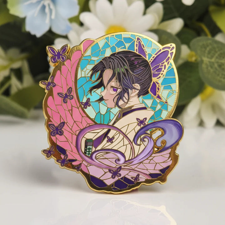 Butterfly Hashira Glow in the Dark Enamel Pin
