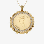 Personalised Baby Footprint Pendant