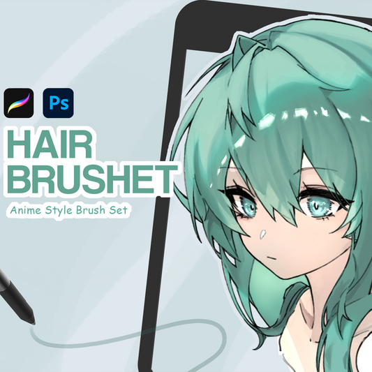 Chinese Hair Tutorial Brushes