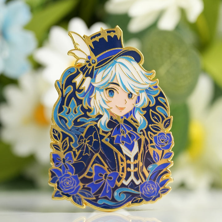Furina Portrait Glow in the Dark Enamel Pin