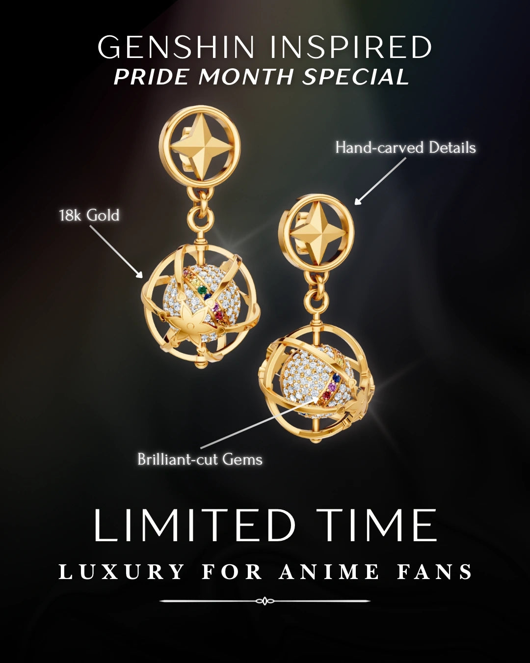 Genshin LGBTQ Wish Earrings [Pre-order]