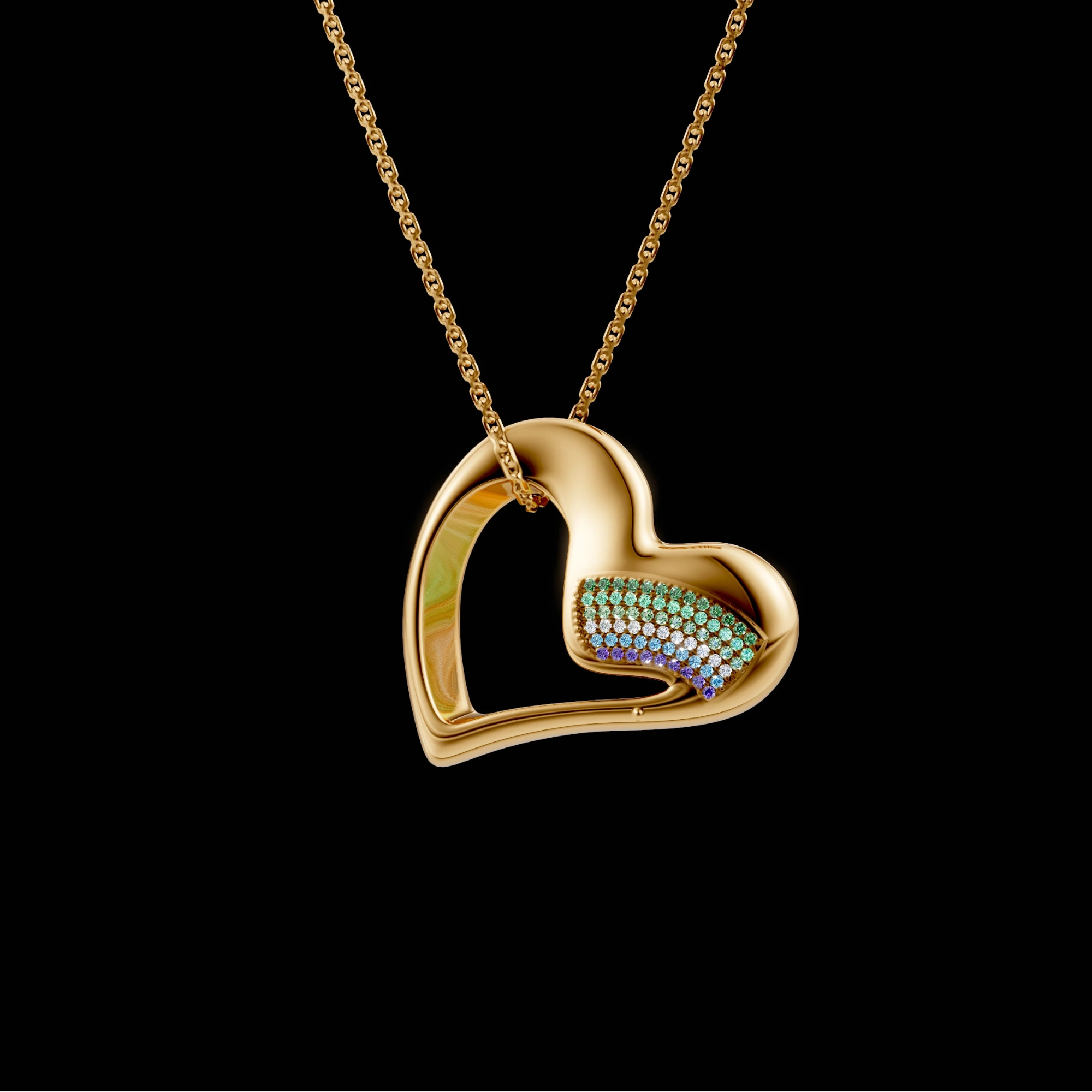 Pride Heart Pendant