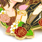 Second detail shot of Nana Glow-in-Dark Enamel Pin, Kraymer Art