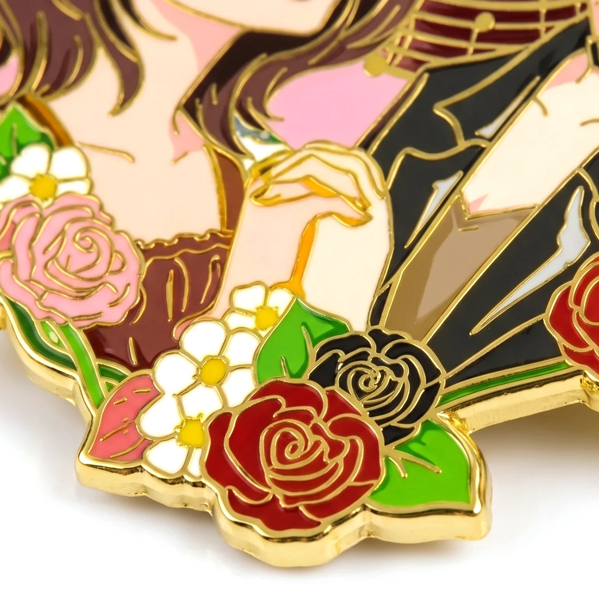 Second detail shot of Nana Glow-in-Dark Enamel Pin, Kraymer Art