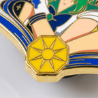 Second detail shot of Sailor Moon Glow-in-Dark Enamel Pin, Kraymer Art