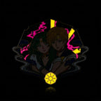 Glow-in-the-dark effect of Sailor Moon Glow-in-Dark Enamel Pin, Kraymer Art