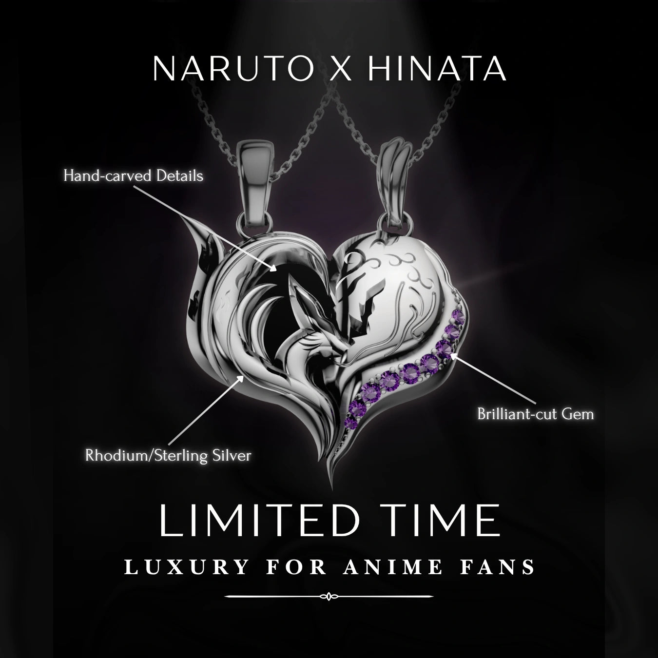 Nine-Tails x Byakugan Necklace Set