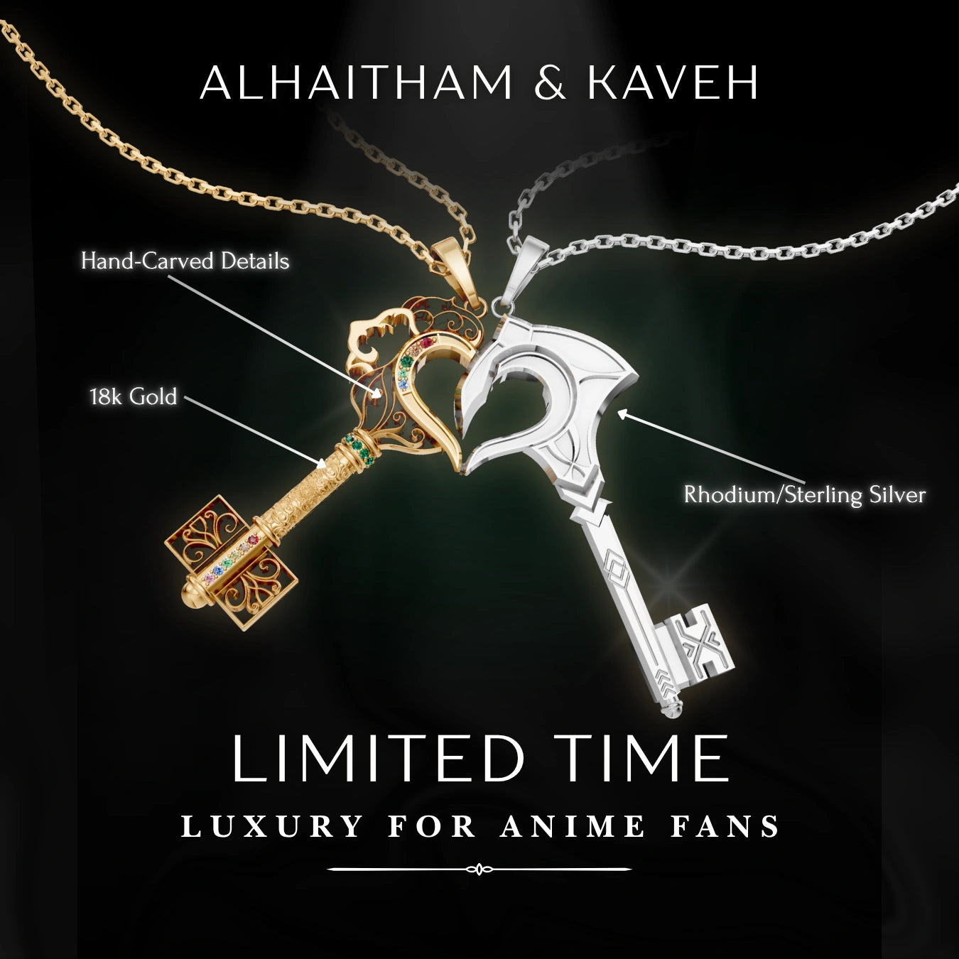 Alhaitham x Kaveh Necklace Set