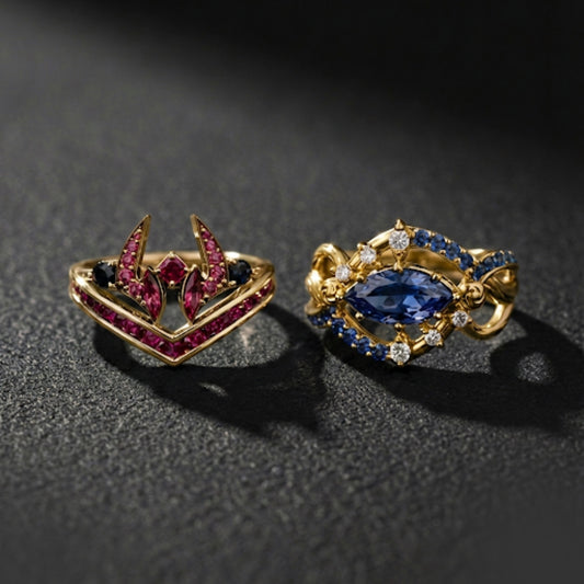 Gojo & Sukuna Gold Rings Collection