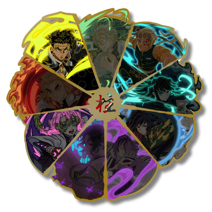 Hashira SPINNING Glow-in-Dark Enamel Pin (3"/7.5CM)
