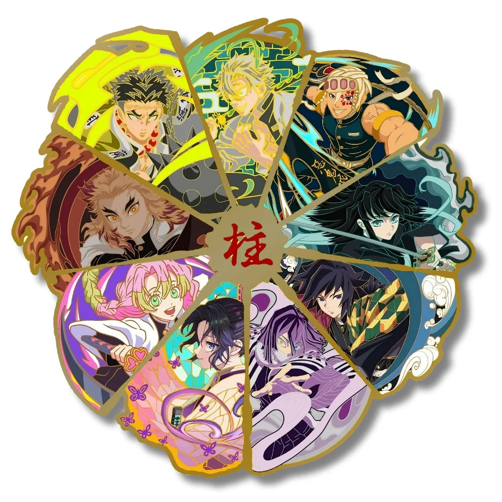 Hashira SPINNING Glow-in-Dark Enamel Pin (3"/7.5CM)