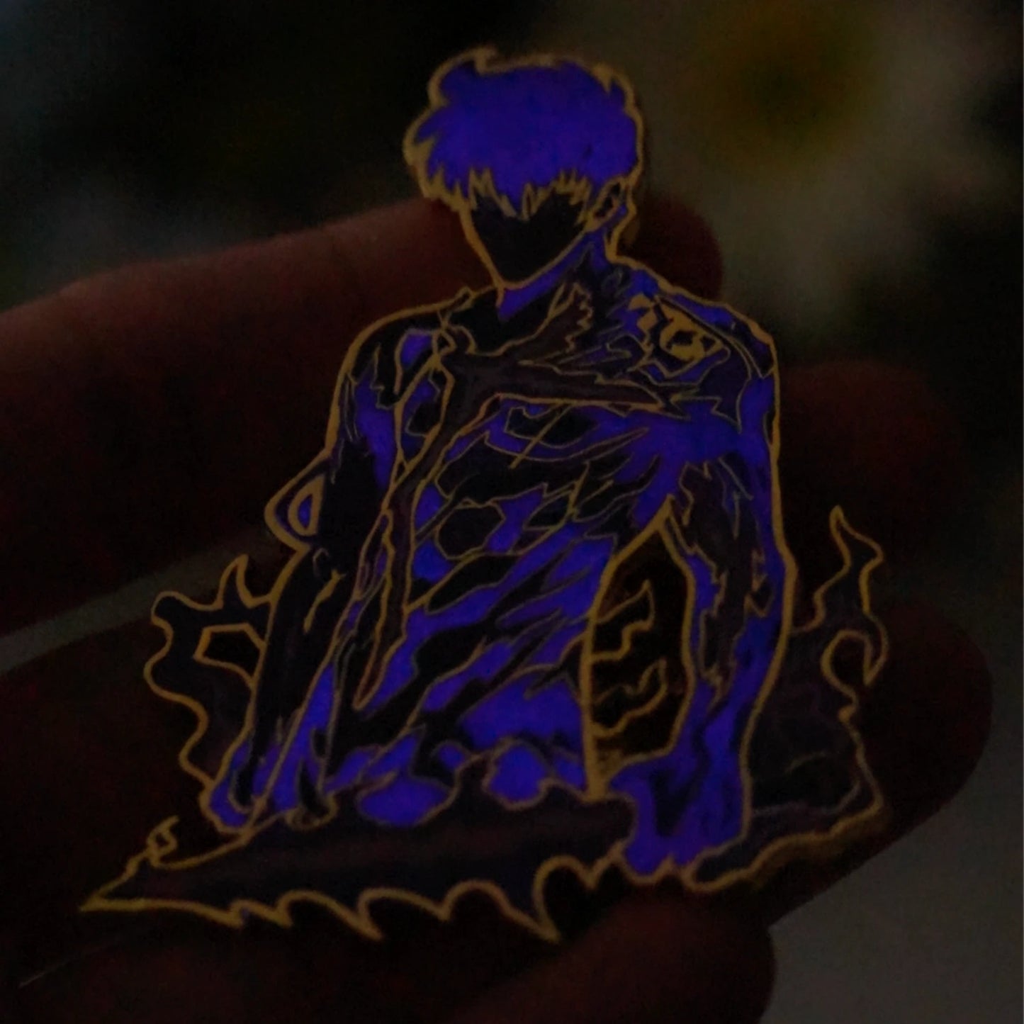 Sung Jin-woo Arise Glow-in-Dark Enamel Pin