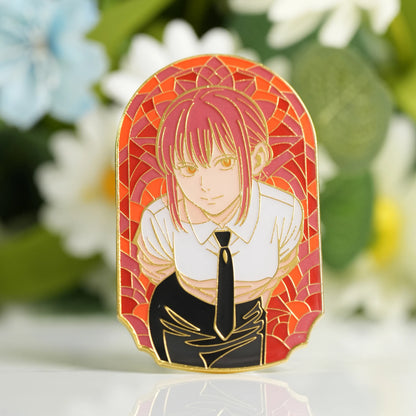 Makima Glow-in-Dark Enamel Pin