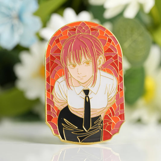 Makima Glow-in-Dark Enamel Pin