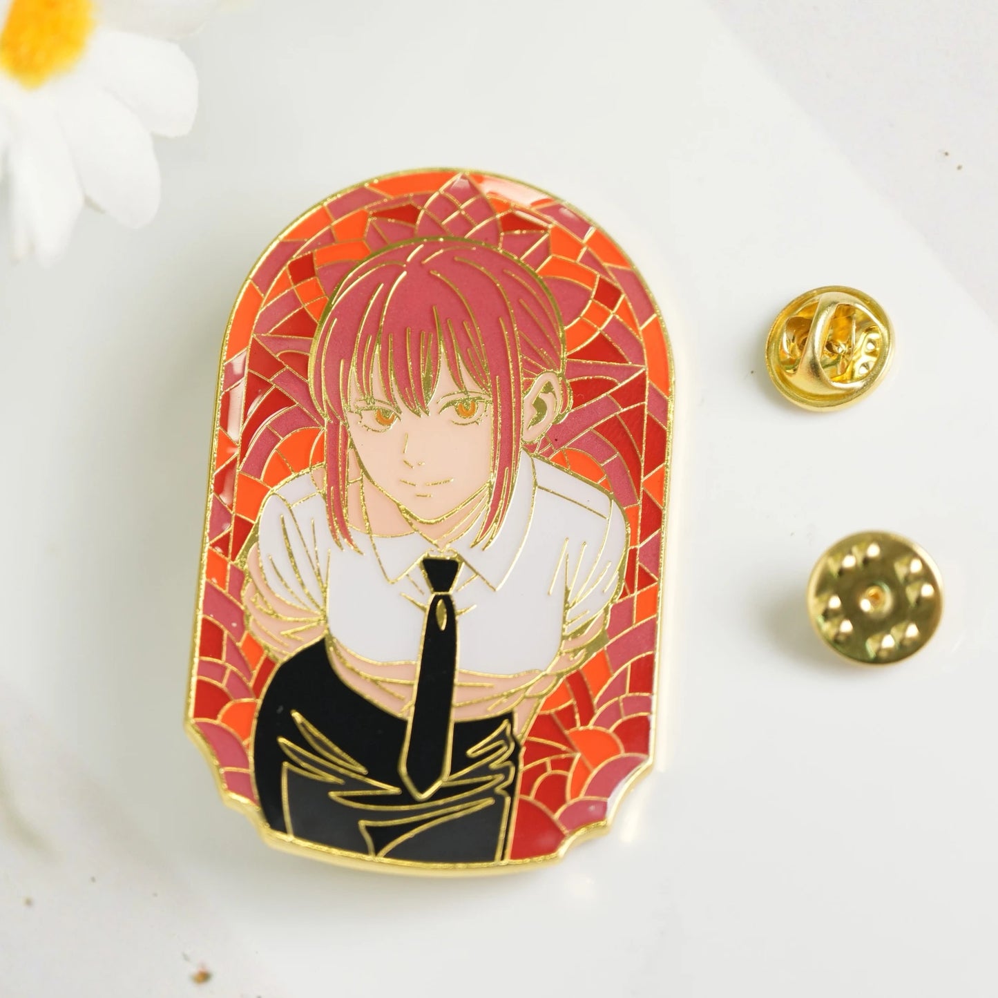 Makima Glow-in-Dark Enamel Pin