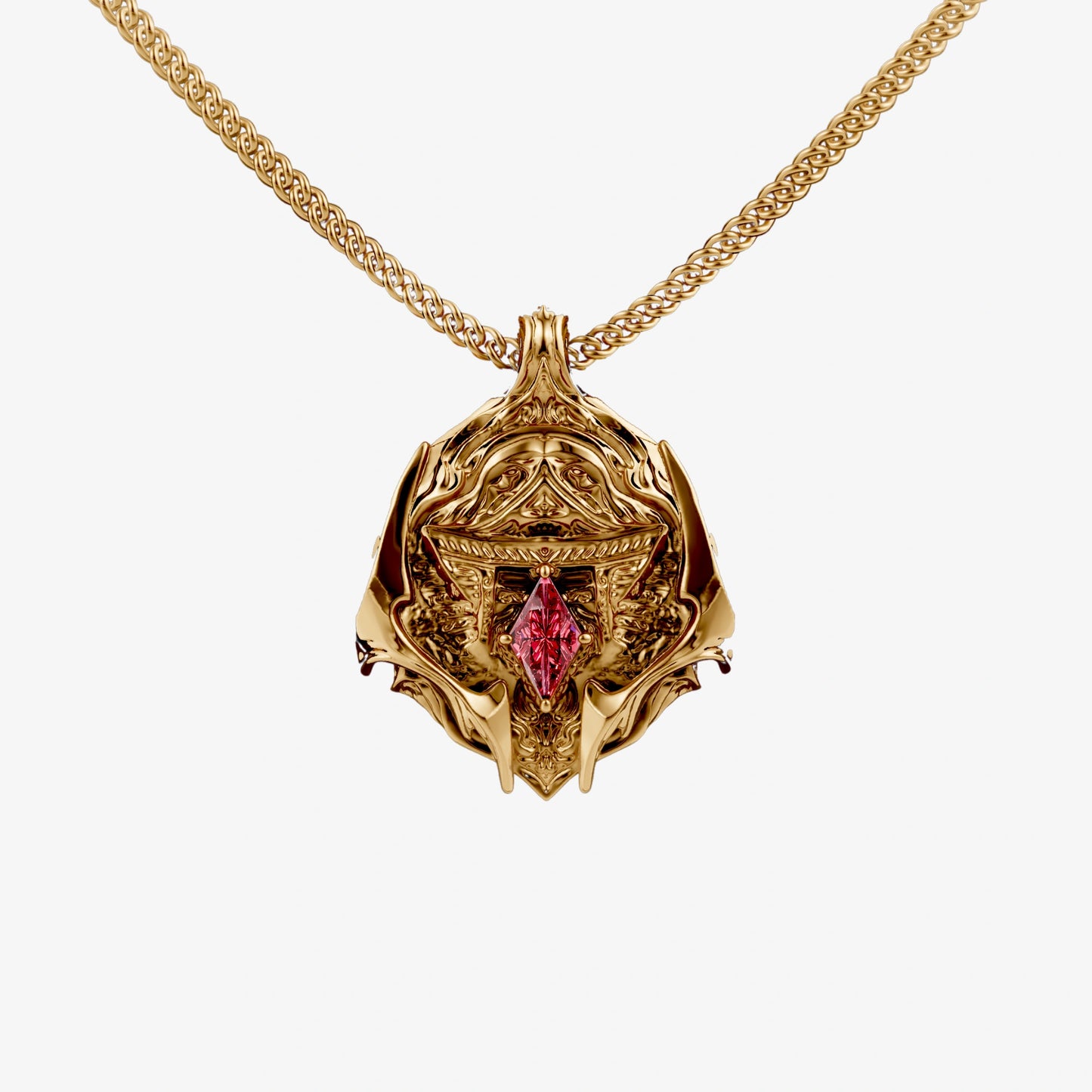 Sukuna Gold Locket Pendant