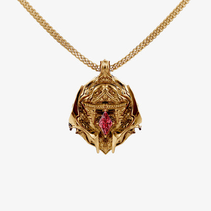 Sukuna Gold Locket Pendant