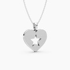 Starry Golden Heart Pendant Set