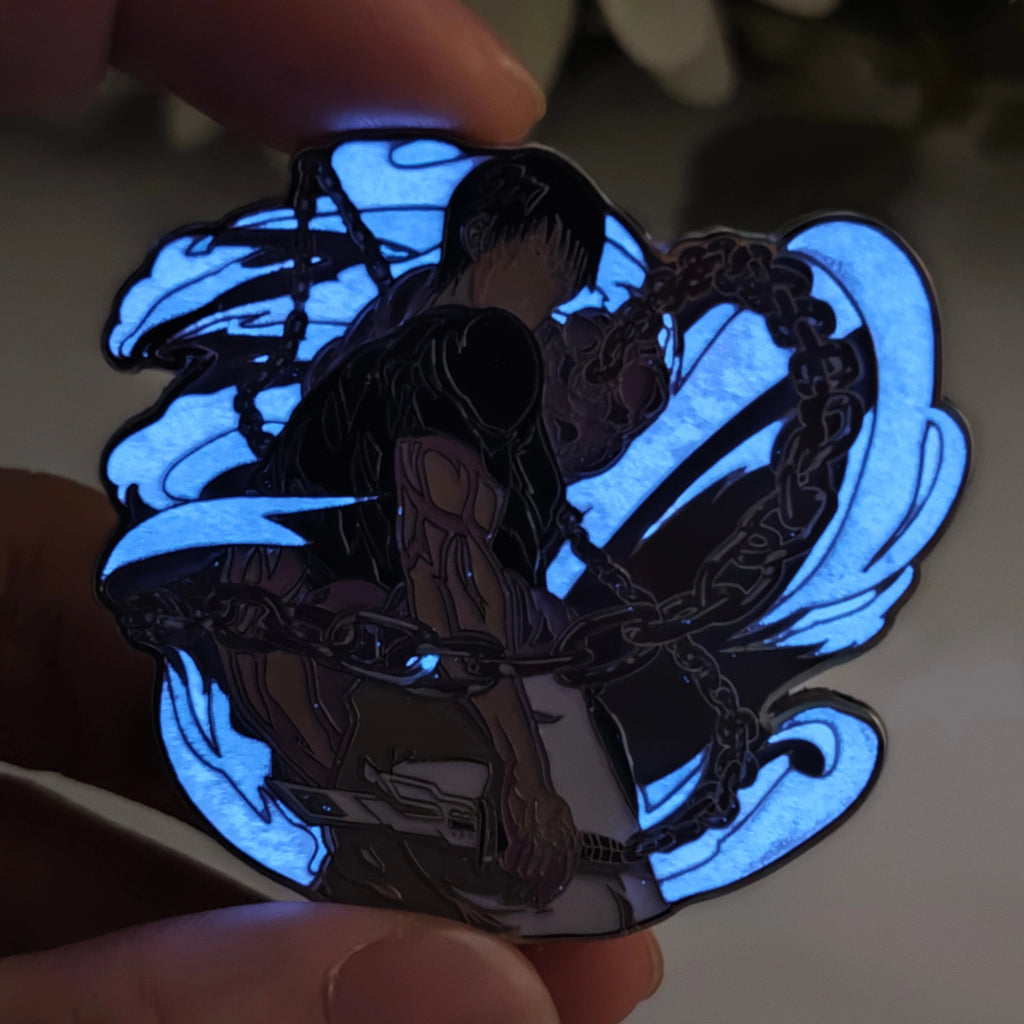 Toji Glow-in-Dark Enamel Pin