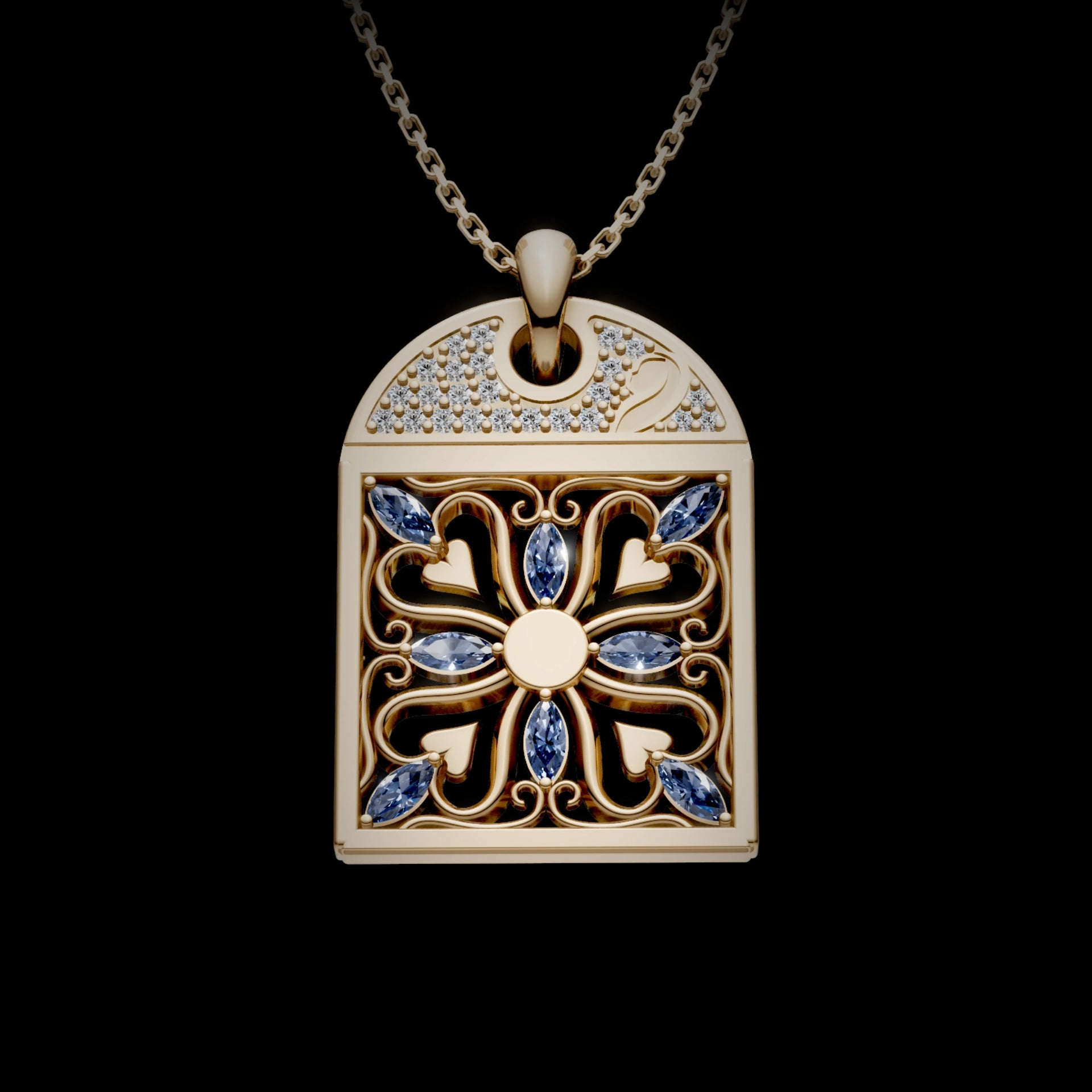 2-in-1 Magnetic Hearts Pendant