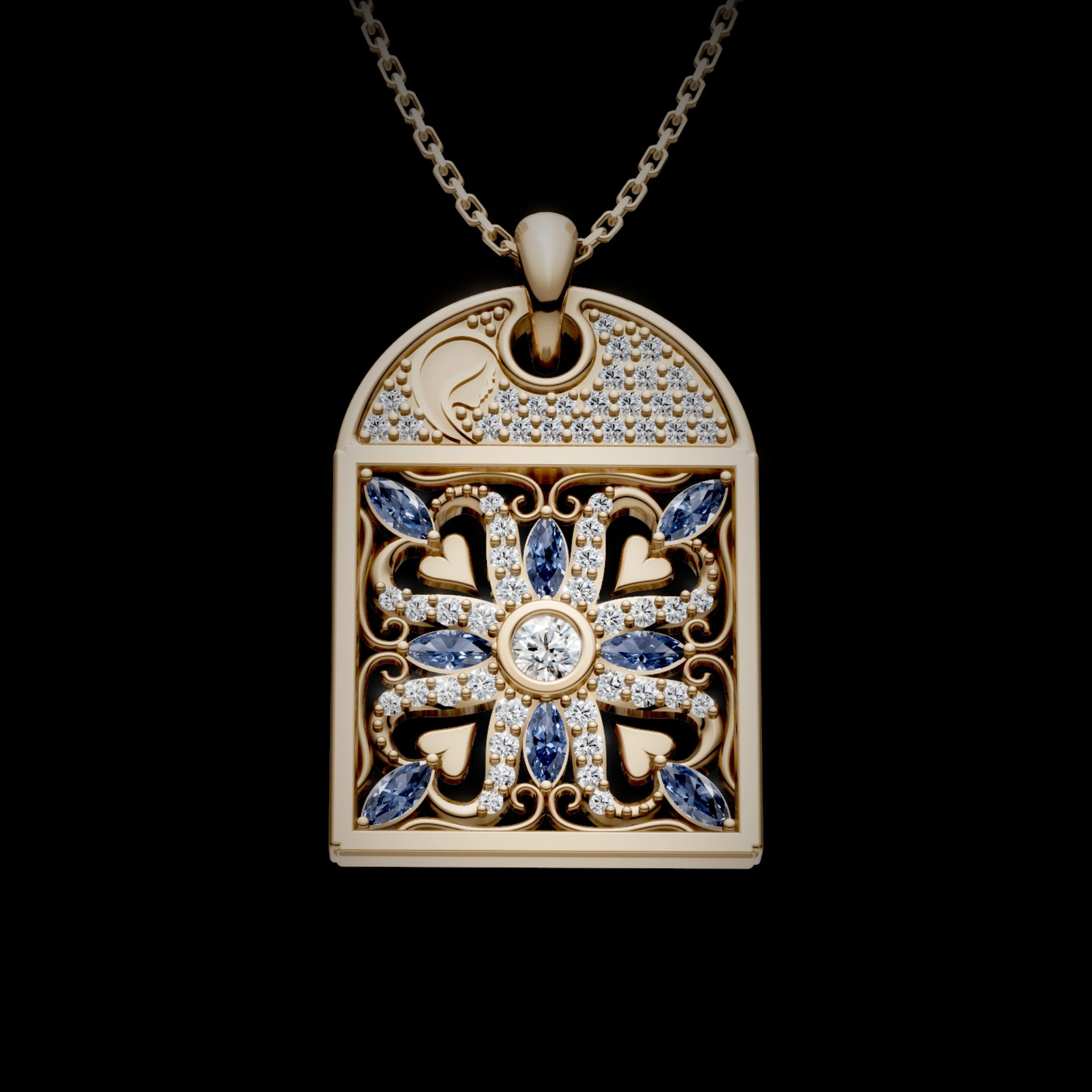2-in-1 Magnetic Hearts Pendant
