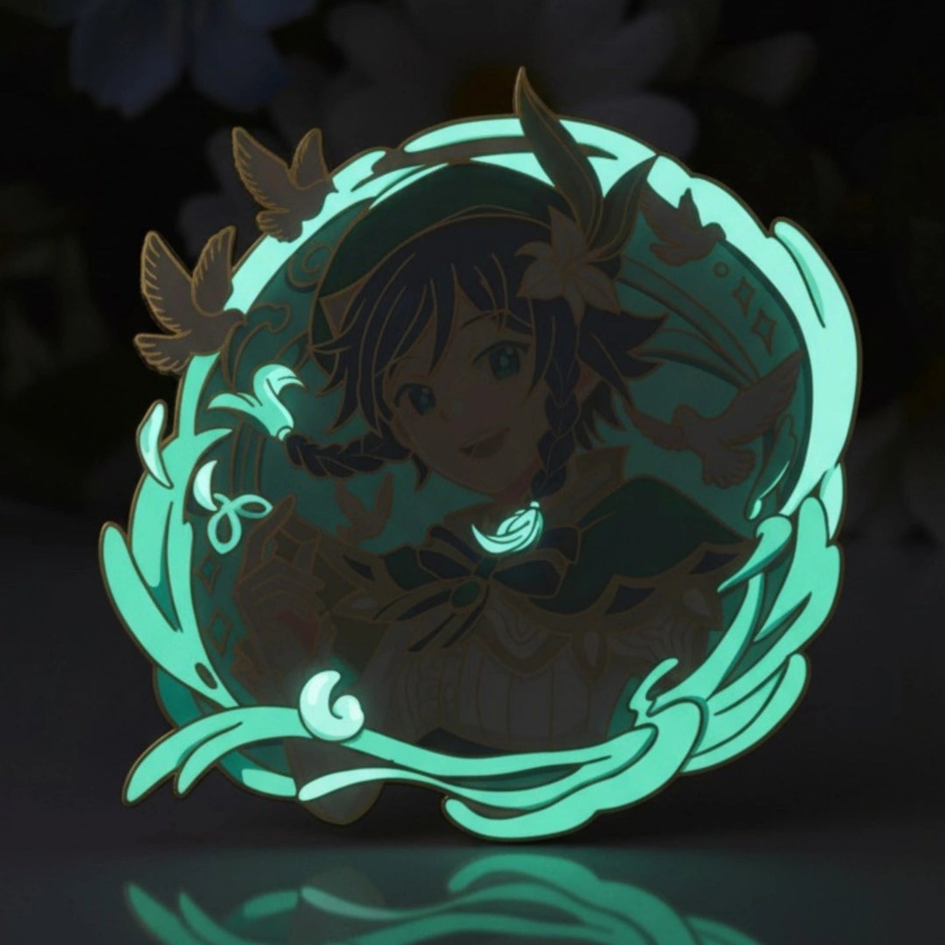 Venti Glow-in-Dark Enamel Pin