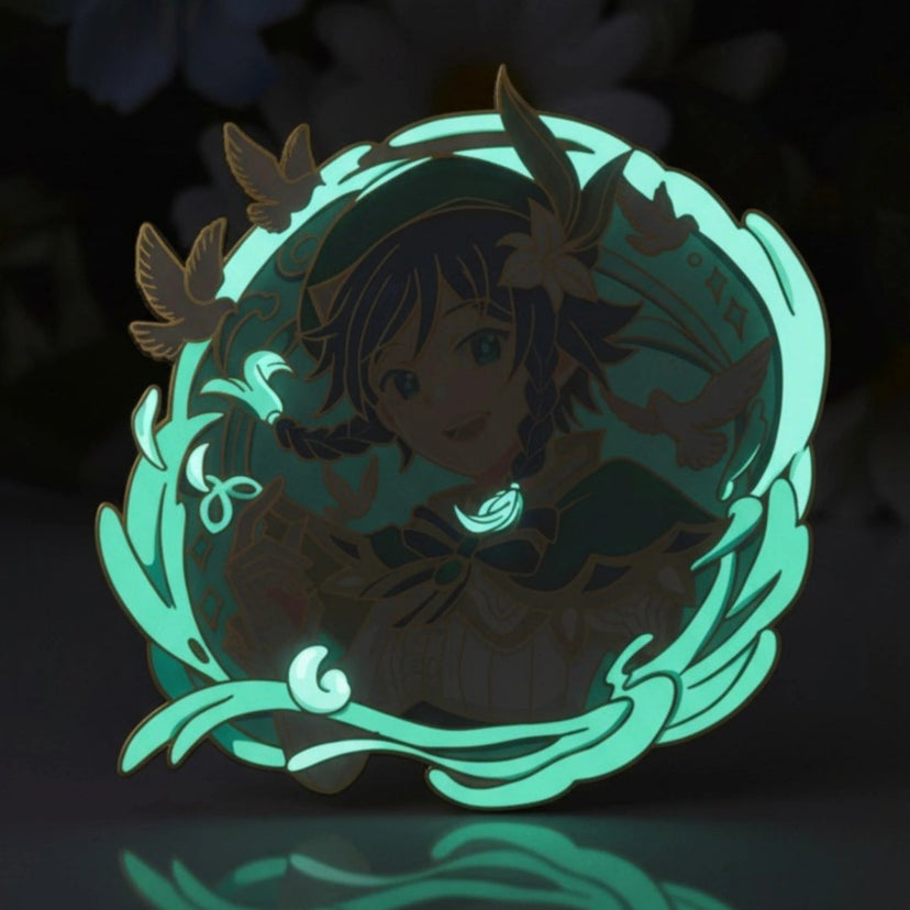 Venti Glow-in-Dark Enamel Pin