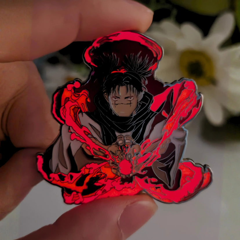 Choso Glow-in-Dark Enamel Pin