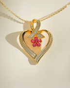 Heart Flower Pendant
