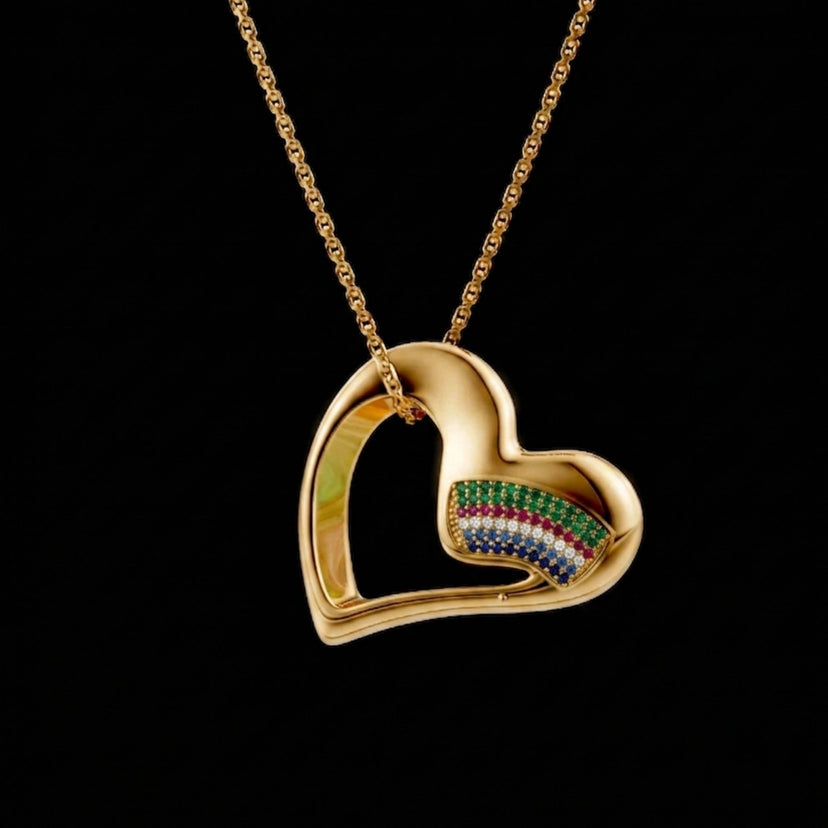 Pride Heart Pendant