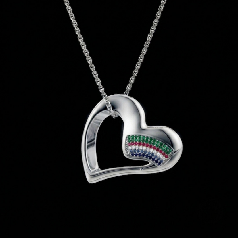 Pride Heart Pendant
