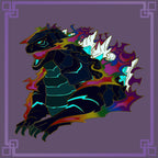 Pridezilla Glow-in-Dark Enamel Pin