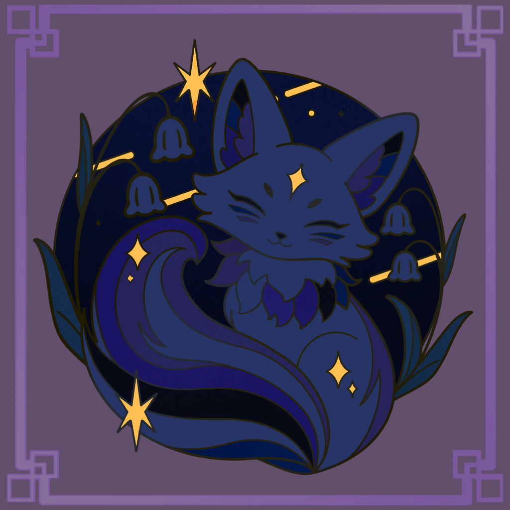Pride Fox Glow-in-Dark Enamel Pin