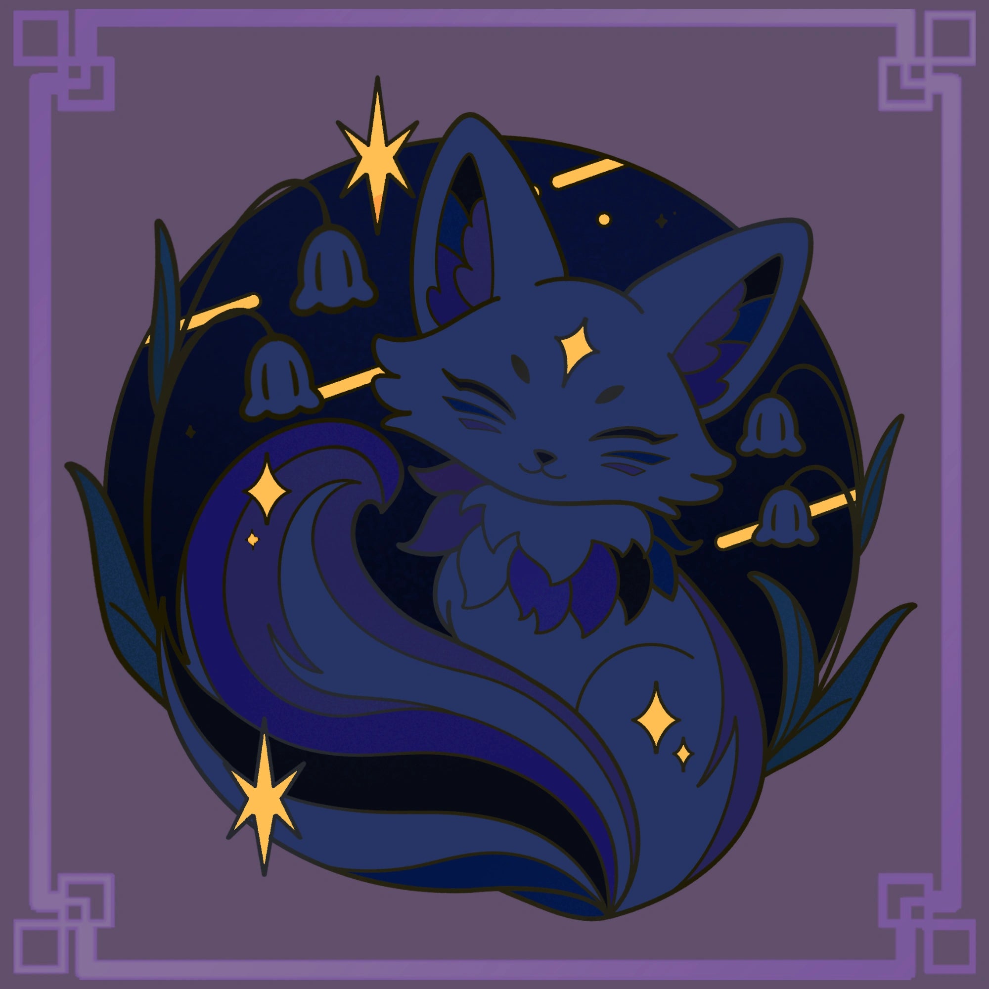 Pride Fox Glow-in-Dark Enamel Pin