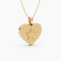 Starry Golden Heart Pendant Set
