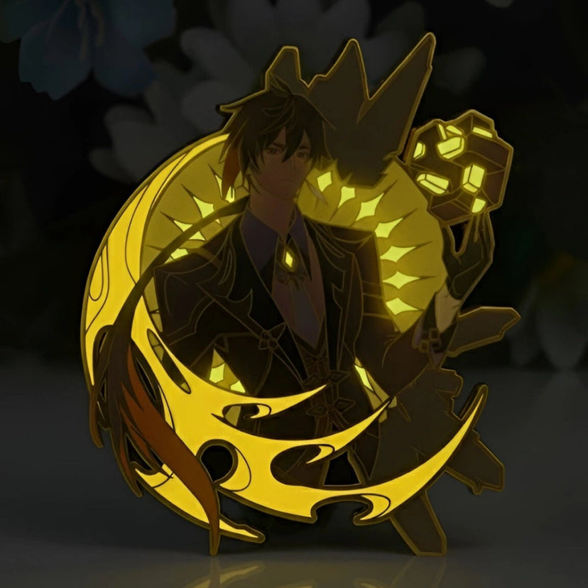 Zhongli Glow-in-Dark Enamel Pin