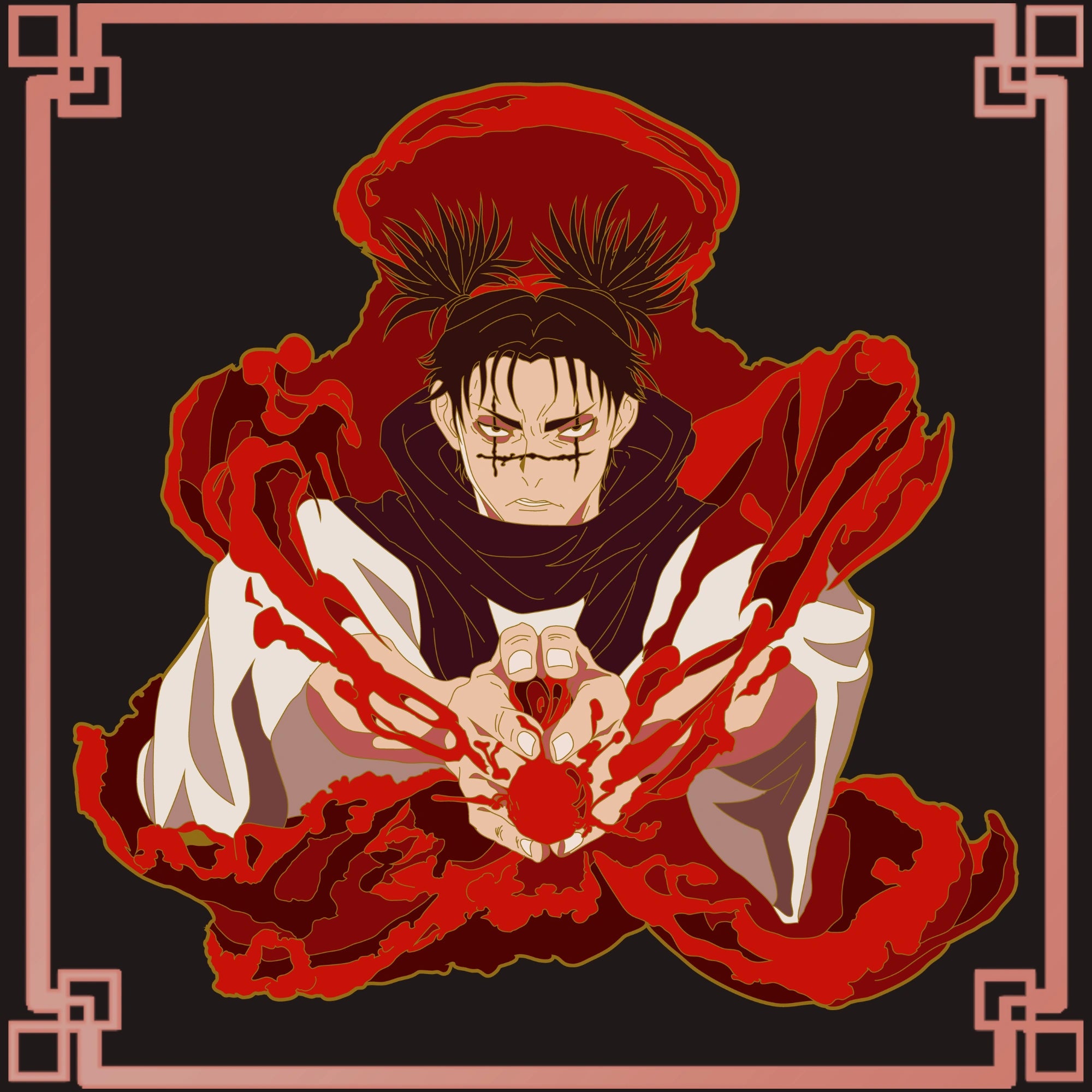 Choso Glow-in-Dark Enamel Pin